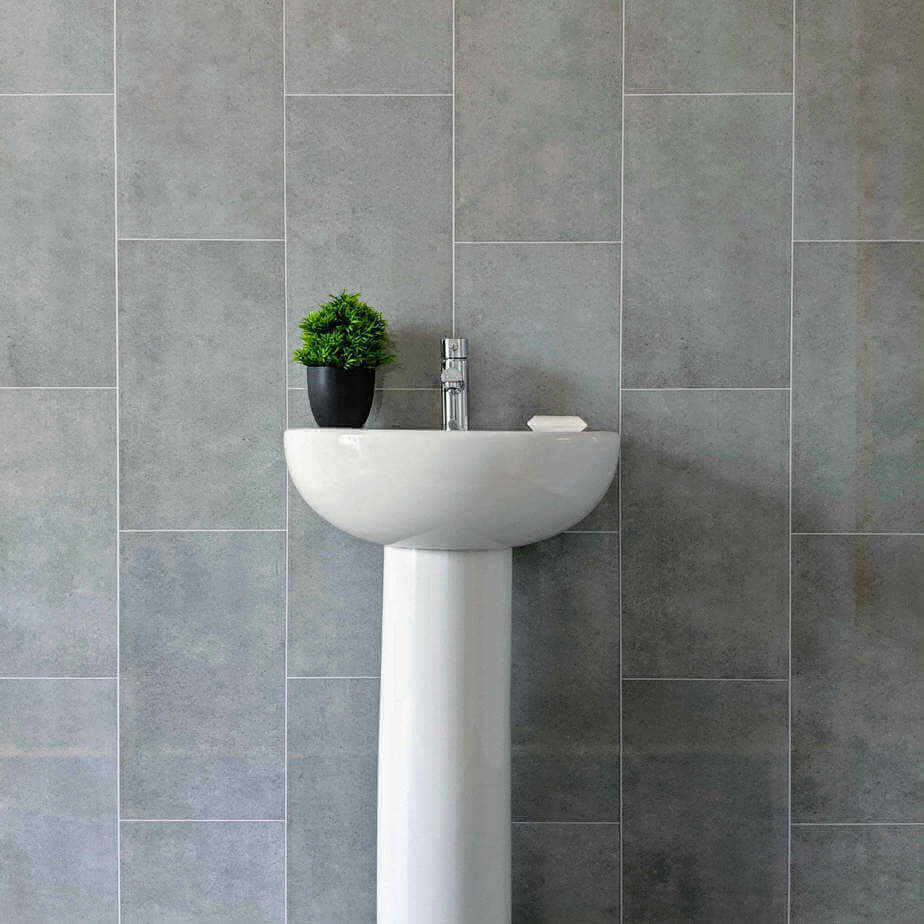 Panel de pared Modern Grey con efecto de azulejo, de 8 mm (2,6 m)