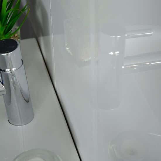 Panel de pared y techo para baño White Gloss 8 mm – 2,6 m