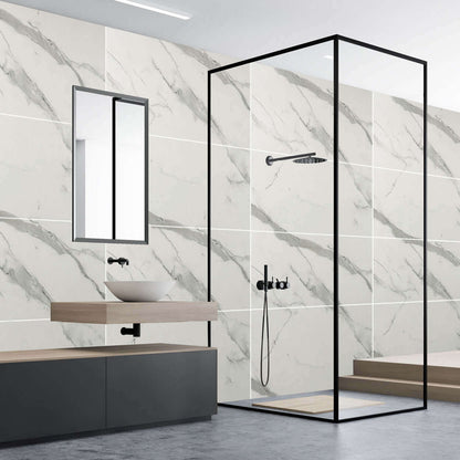 Panel de ducha Carrara Marble Large Tile Mate de 10 mm (1 m x 2,4 m)