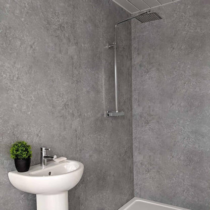 Panel de ducha Light Concrete Mate de 10 mm (1 m x 2,4 m)