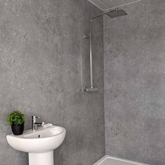 Panel de ducha Light Concrete Mate de 10 mm (1 m x 2,4 m)
