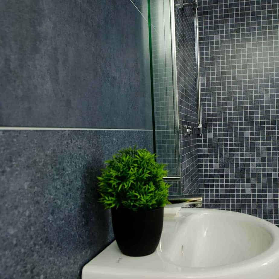 Panel de ducha Roman Blue Mosaic Mate de 10 mm (1 m x 2,4 m)