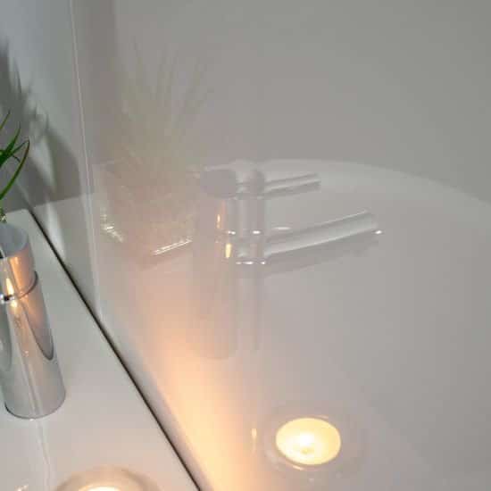 Panel de ducha White Brillante de 10 mm (1 m x 2,4 m)