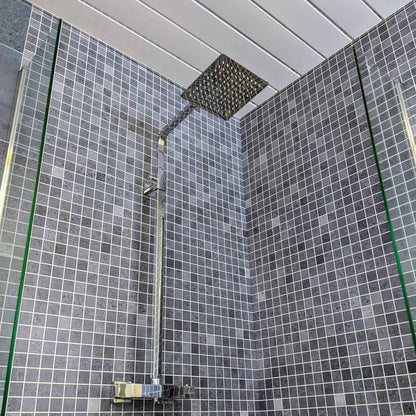 Panel de ducha Roman Blue Mosaic Mate de 10 mm (1 m x 2,4 m)