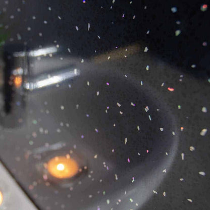 Panel de ducha Black Sparkle Brillante de 10 mm (1 m x 2,4 m)