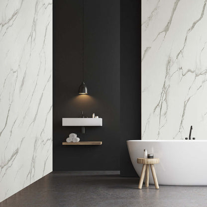 Panel de ducha Carrara Marble Mate de 10 mm (1 m x 2,4 m)