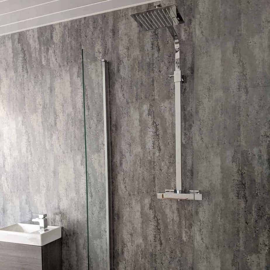 Panel de ducha Polished Concrete Mate de 10 mm (1 m x 2,4 m)