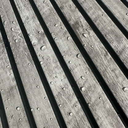 Panel de pared con lamas Weathered Grey AquaGuard (paquete de 2)