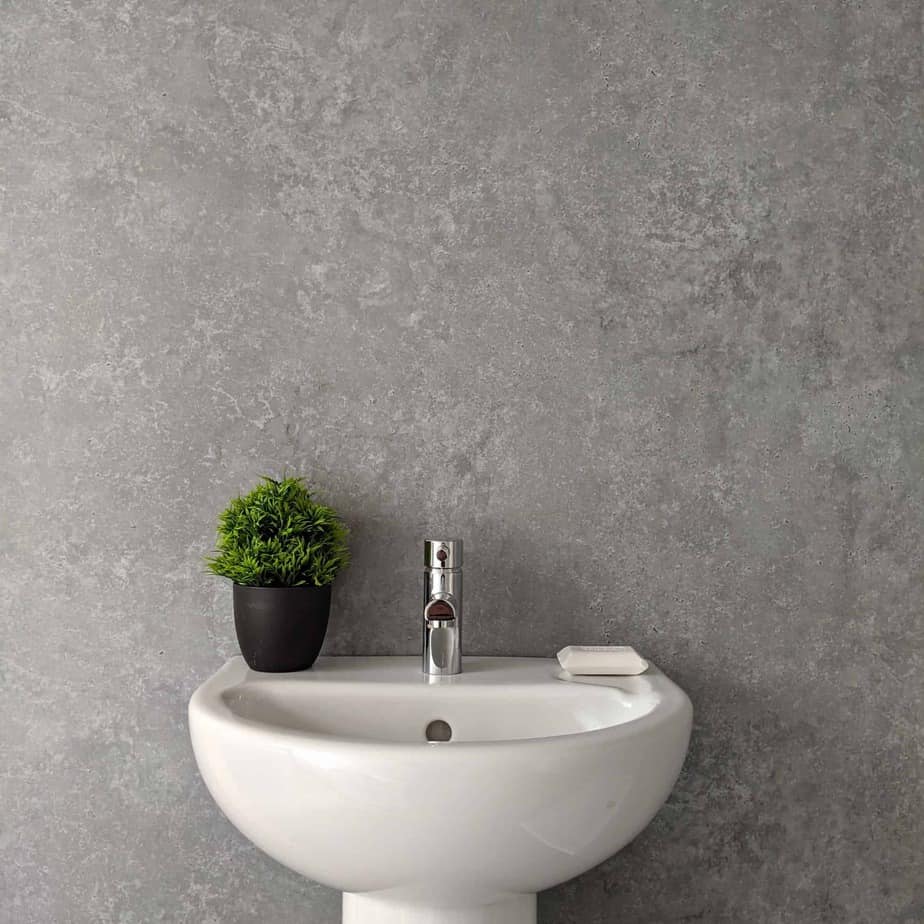 Panel de pared para baño Light Concrete de 8 mm (2,6 m)