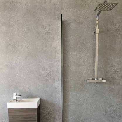 Panel de pared para baño Light Concrete de 8 mm (2,6 m)