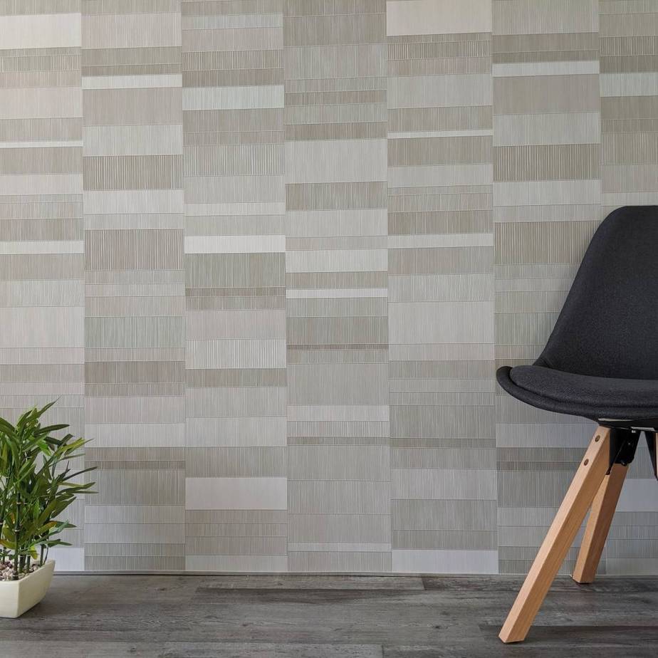 Panel de pared para baño Light Grey Mosaic de 8 mm (2,6 m)