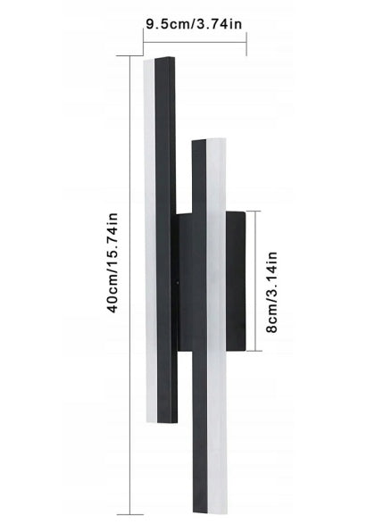 Lámpara LED de estilo loft en color negro (16W)