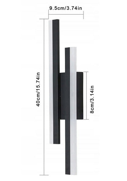 Lámpara LED de estilo loft en color negro (16W)