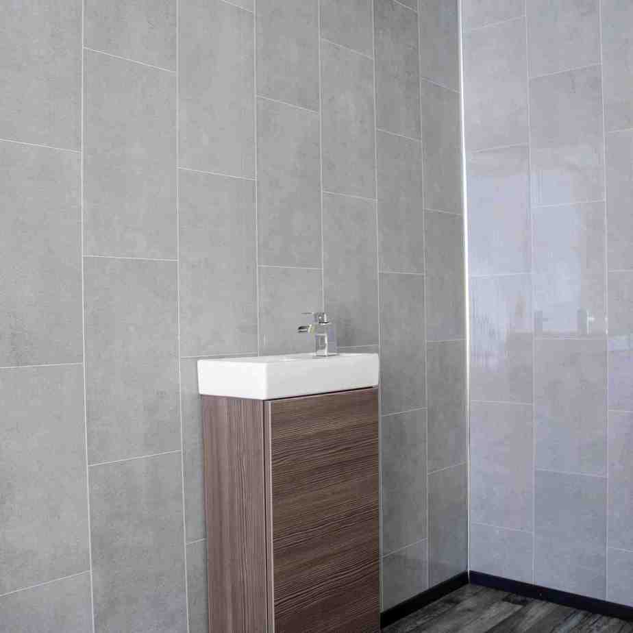 Panel de pared Modern Grey con efecto de azulejo, de 8 mm (2,6 m)