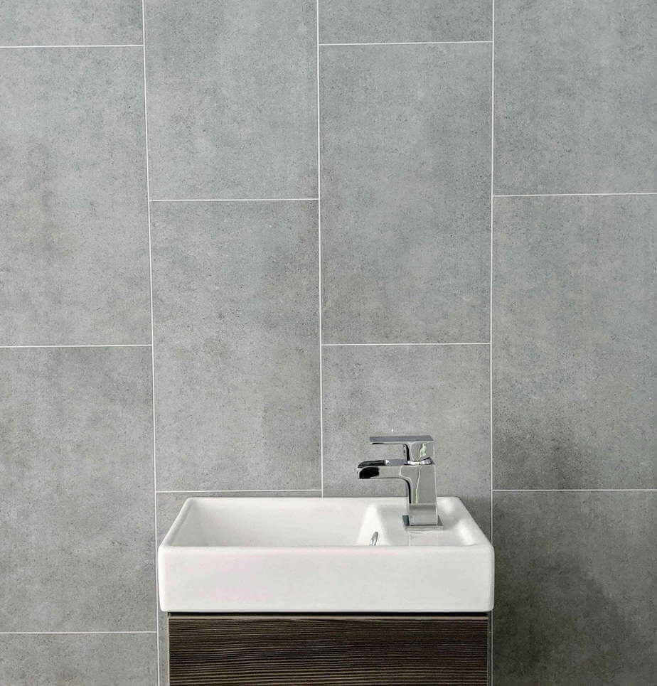 Panel de pared Modern Grey con efecto de azulejo, de 8 mm (2,6 m)