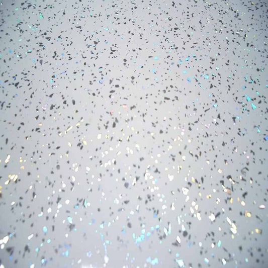 Panel de pared para baño Platinum White Sparkle de 8 mm (2,6 m)
