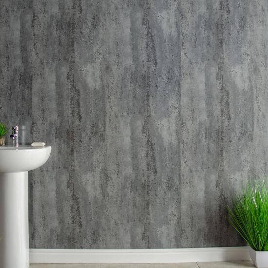 Panel de pared para baño de hormigón pulido de 8 mm (2,6 m)