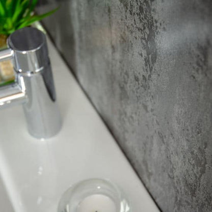 Panel de pared para baño de hormigón pulido de 8 mm (2,6 m)